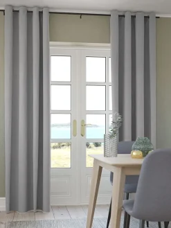 Gordijn ANTEN 1x140x300 lichtgrijs