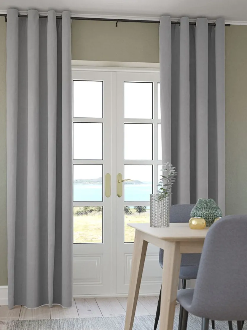 Gordijn ANTEN 1x140x300 lichtgrijs