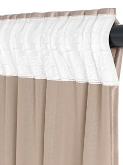 Gordijn AUSTRA 1x140x300 fluweel taupe