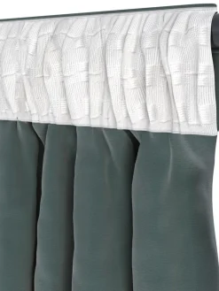 Gordijn AUSTRA 1x140x300 fluweel groen