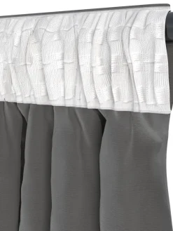 Gordijn AUSTRA 1x140x300 fluweel grijs