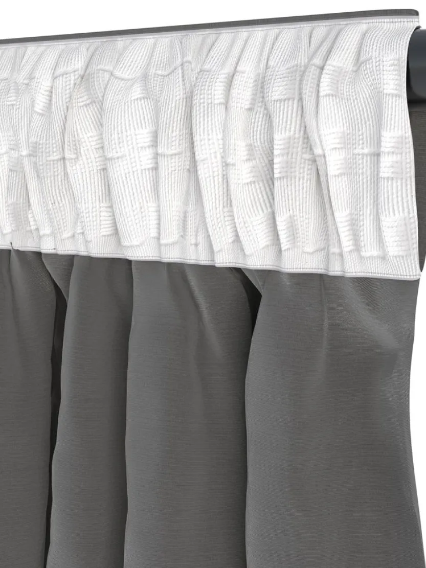 Gordijn AUSTRA 1x140x300 fluweel grijs