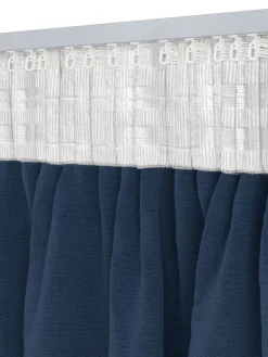 Gordijn AUSTRA 1x140x300 fluweel blauw