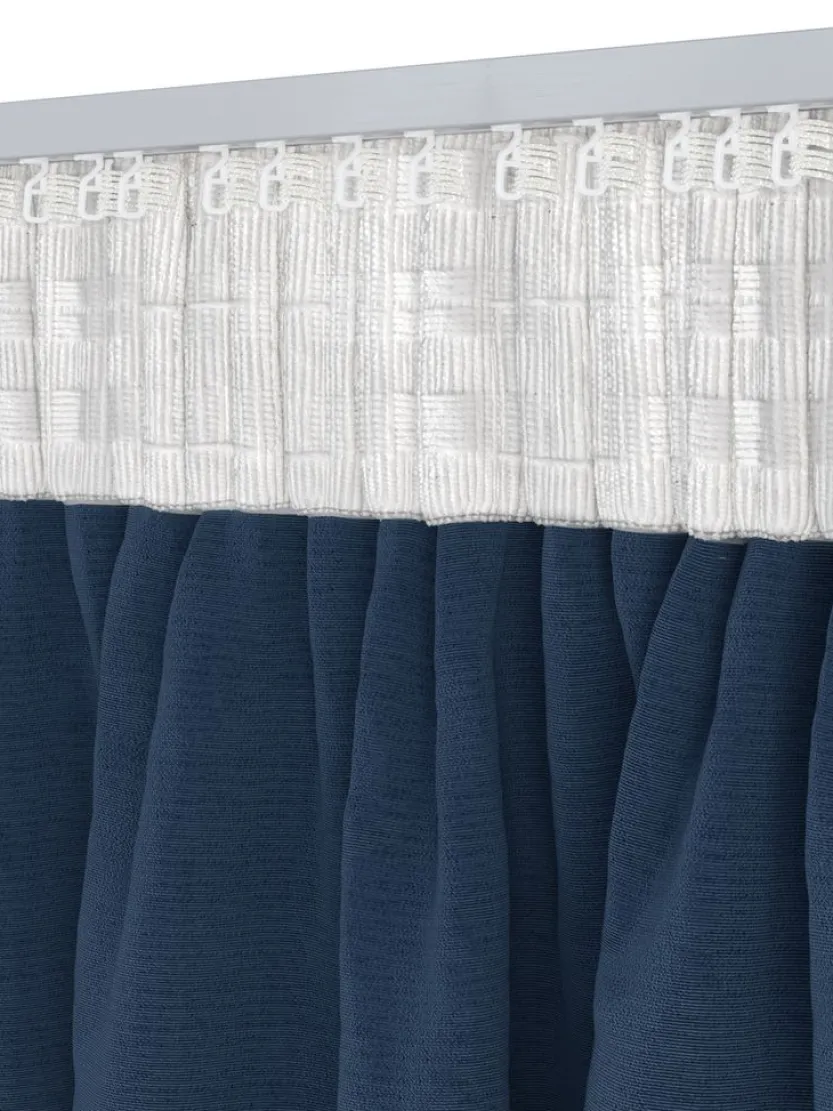 Gordijn AUSTRA 1x140x300 fluweel blauw