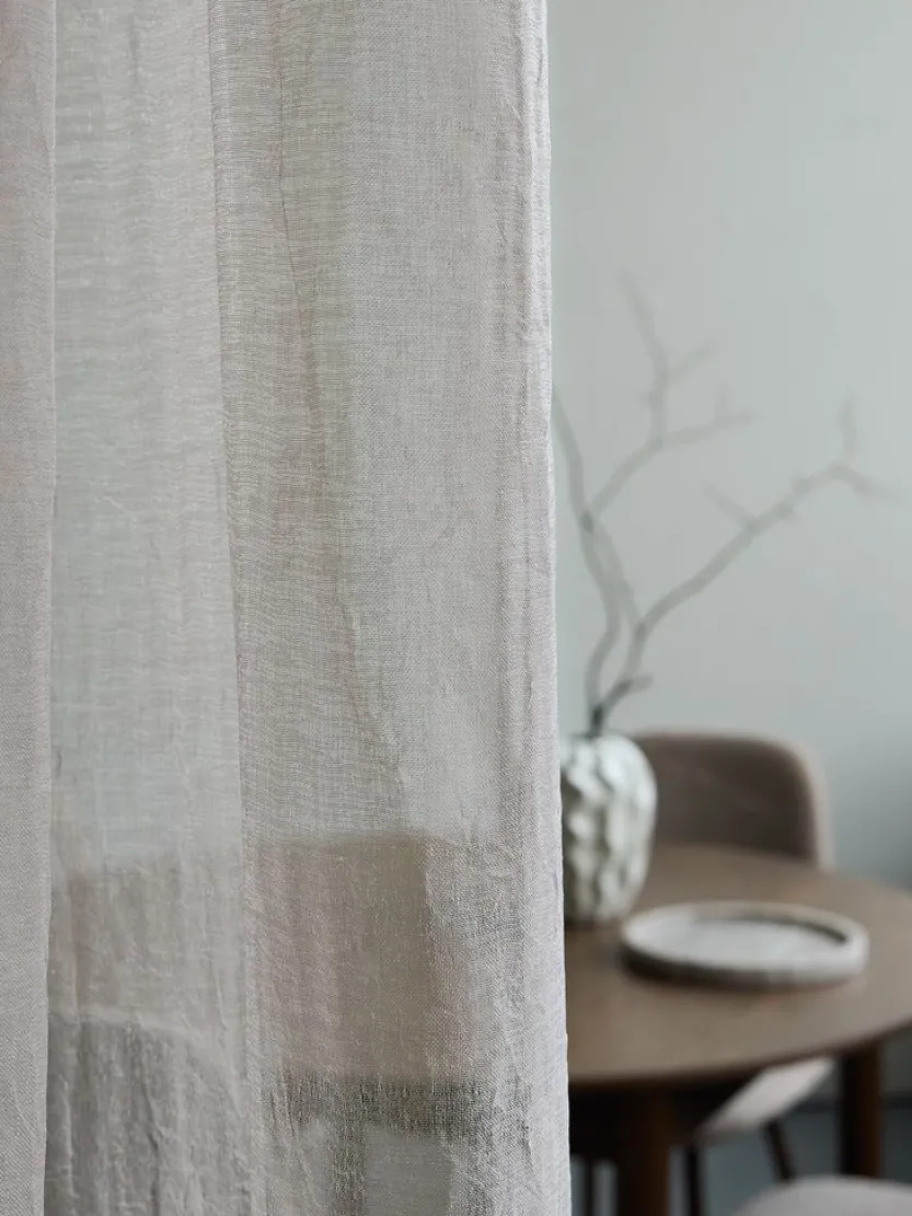 Gordijn BOLMEN 1x140x300 kreukel grijs