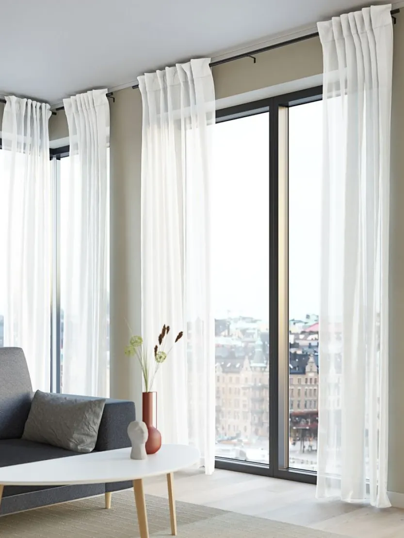 Gordijn BOREN 1x140x245 off-white