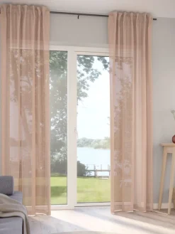 Gordijn FONNA 1x140x245 oud roze
