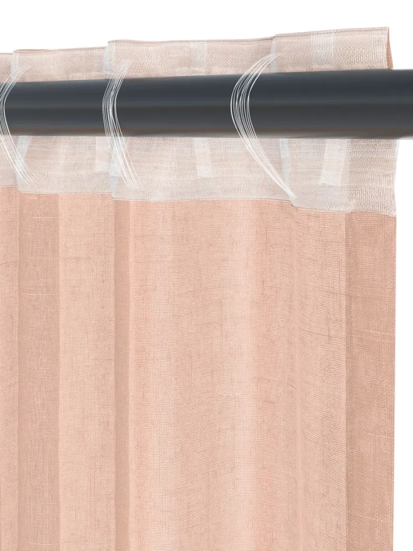 Gordijn FONNA 1x140x245 oud roze