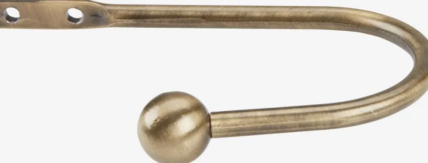 Gordijn haak KATAJA 2 stuks messing