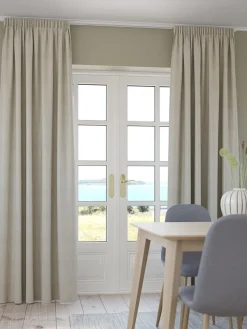 Gordijn LEKA 1x140x300 verduisterend warm grijs