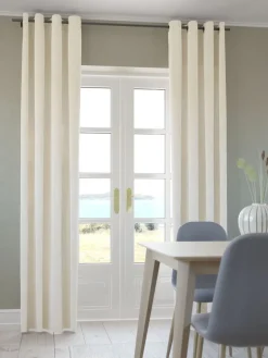 Gordijn NESVATN 1x140x300 chenille crème