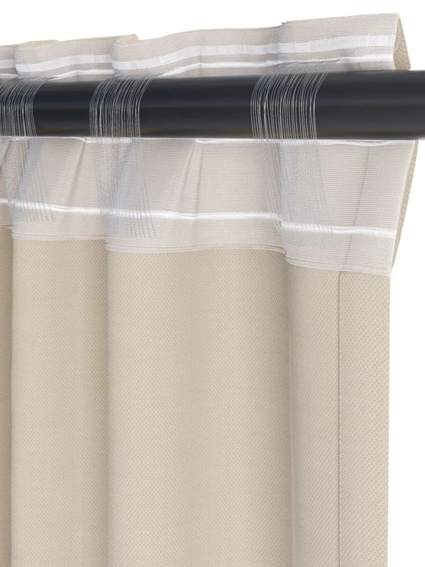 Gordijn ROXEN 1x140x245 beige