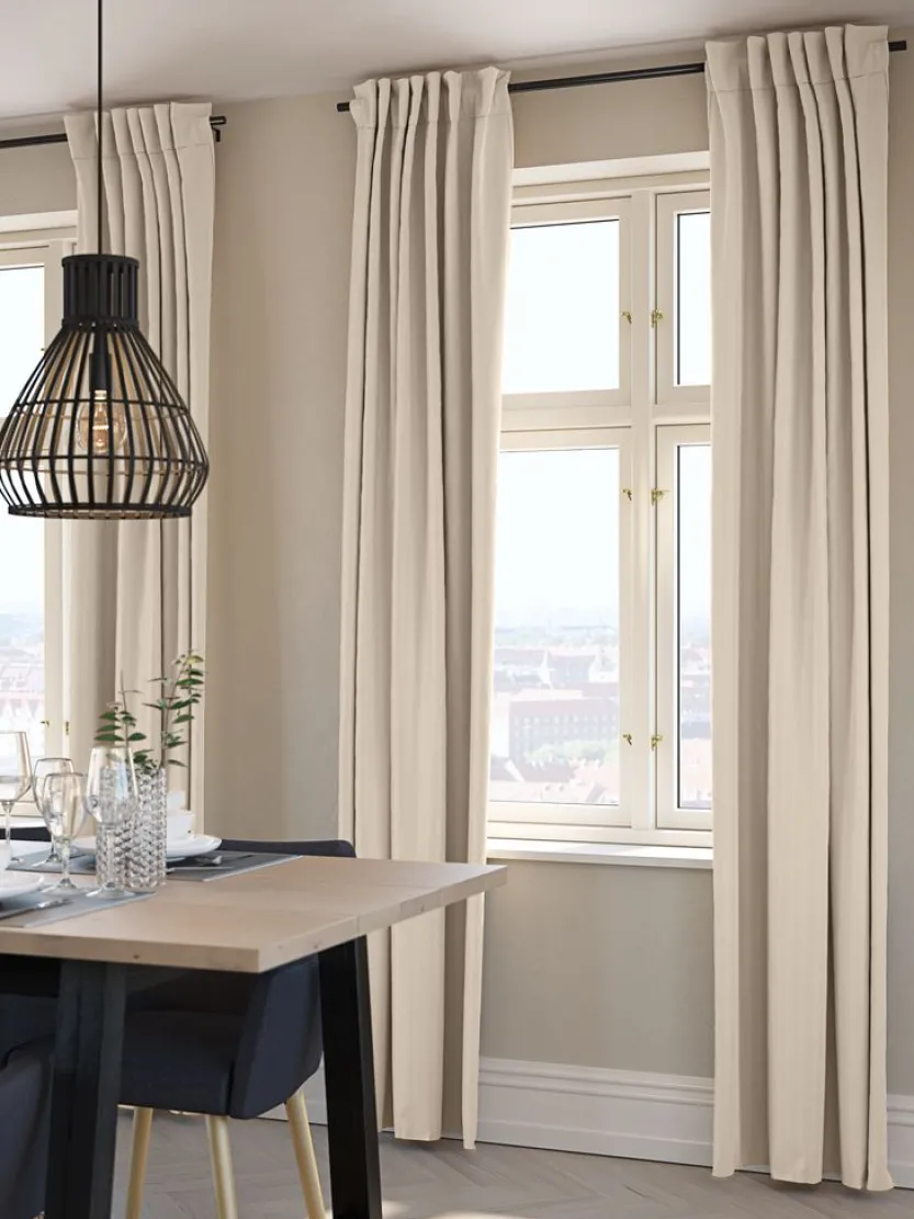 Gordijn ROXEN 1x140x245 beige