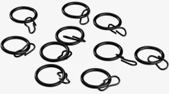 Gordijnring Ø19 mm 10st/pk zwart