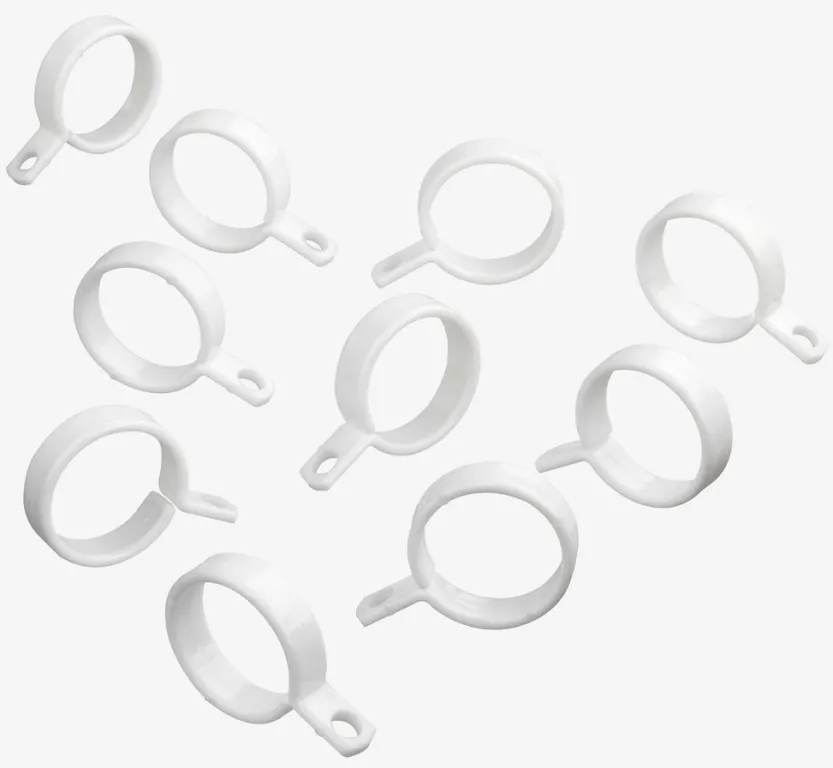 Gordijnringen Ø12mm 10st/pk wit