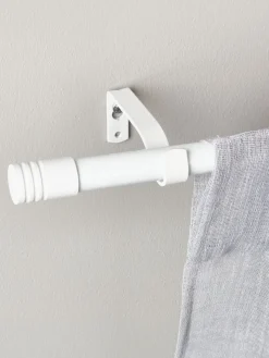 Gordijnroede RIMINI 19mm 90-160cm wit