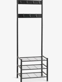 Halmeubel ELVERUM 3 schappen zwart staal