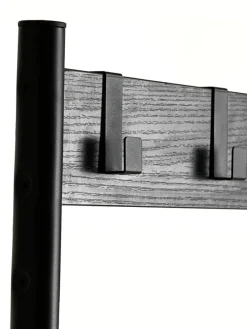 Halmeubel ELVERUM 3 schappen zwart staal