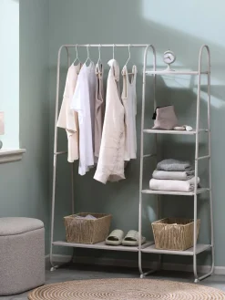 Halmeubel RAVNKILDE 4 schappen lichtzand