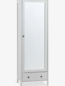 Halmeubel TERPET met spiegel wit