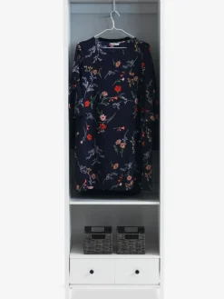 Halmeubel TERPET met spiegel wit