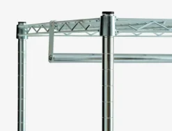 Halmeubel VINDINGE 4 schappen chroom