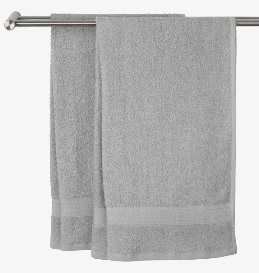 Handdoek UPPSALA 50x90 lichtgrijs