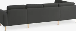 Hoekbank SVALBARD links donkergrijs