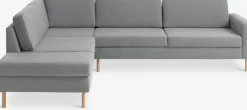 Hoekbank SVALBARD open einde links lichtgrijs