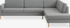 Hoekbank SVALBARD open einde rechts lichtgrijs