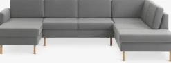 Hoekbank SVALBARD rechts lichtgrijs
