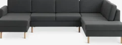 Hoekbank SVALBARD rechts donkergrijs