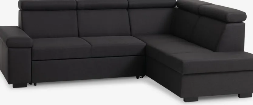 Hoekslaapbank SAHL donkergrijs