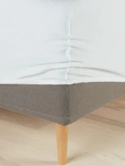 Hoeslaken MONIKA molton flanel 90x200x35 wit