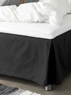 Hoeslaken topmatras ELIN satijn 90x200x6-10 wit