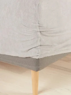 Hoeslaken TORA badstof 90x200x35 grijs