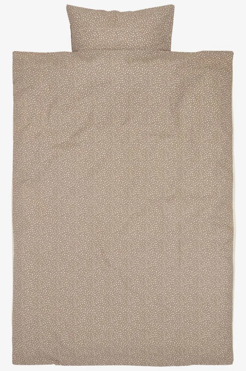 Junior dekbedovertrek SOLFRID 100x140 bruin