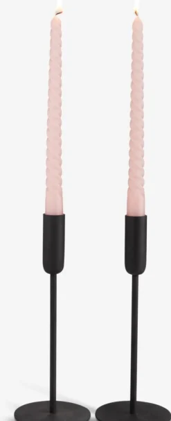 Kaars BALDUR H26 cm 4 stuks roze