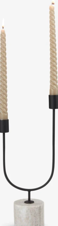 Kaars BALDUR H25cm kaki 4 stuks