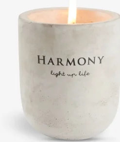 Kaars BOSSE Ø8xH9cm lichtgrijs