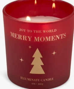 Kaars PERLEMOR Ø10xH10cm rood