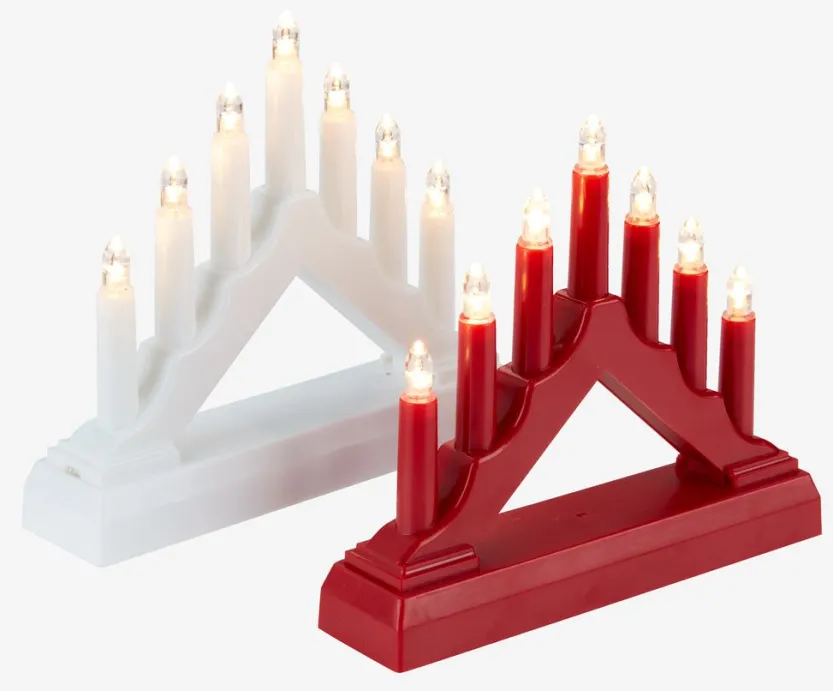 Kandelaar EPIDOT H13 cm 7LED assorti