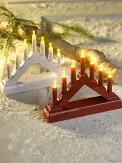 Kandelaar EPIDOT H13 cm 7LED assorti