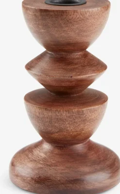 Kandelaar JANUS Ø9xH14 cm bruin