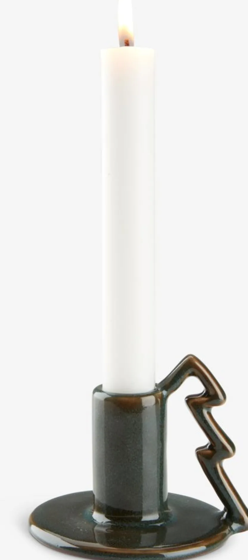 Kandelaar STILBIT B10xL9xH8cm steengoed groen