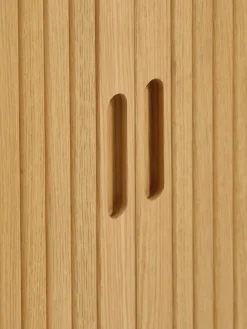 Kast LYNGVIG 90 cm 2 tambour deuren naturel eiken