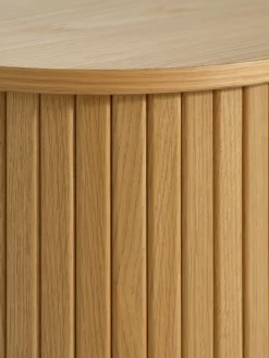 Kast LYNGVIG 90 cm 2 tambour deuren naturel eiken