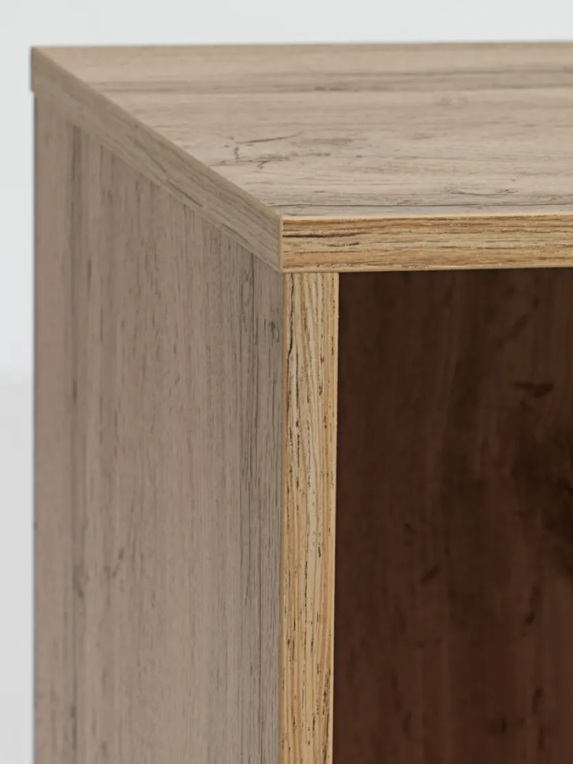 Kast SKALS 4 compartimenten eiken