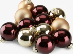 Kerstballen FARBAUTE Ø4cm 12 stuks glas