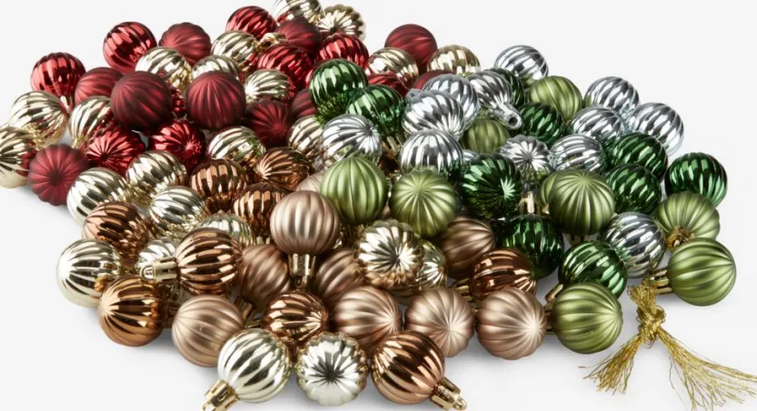 Kerstballen HELIOTROP 34 stuks assorti